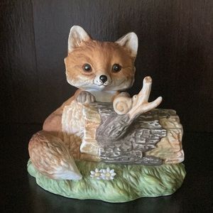 Homco Masterpiece Porcelain Collection 1986 Fox